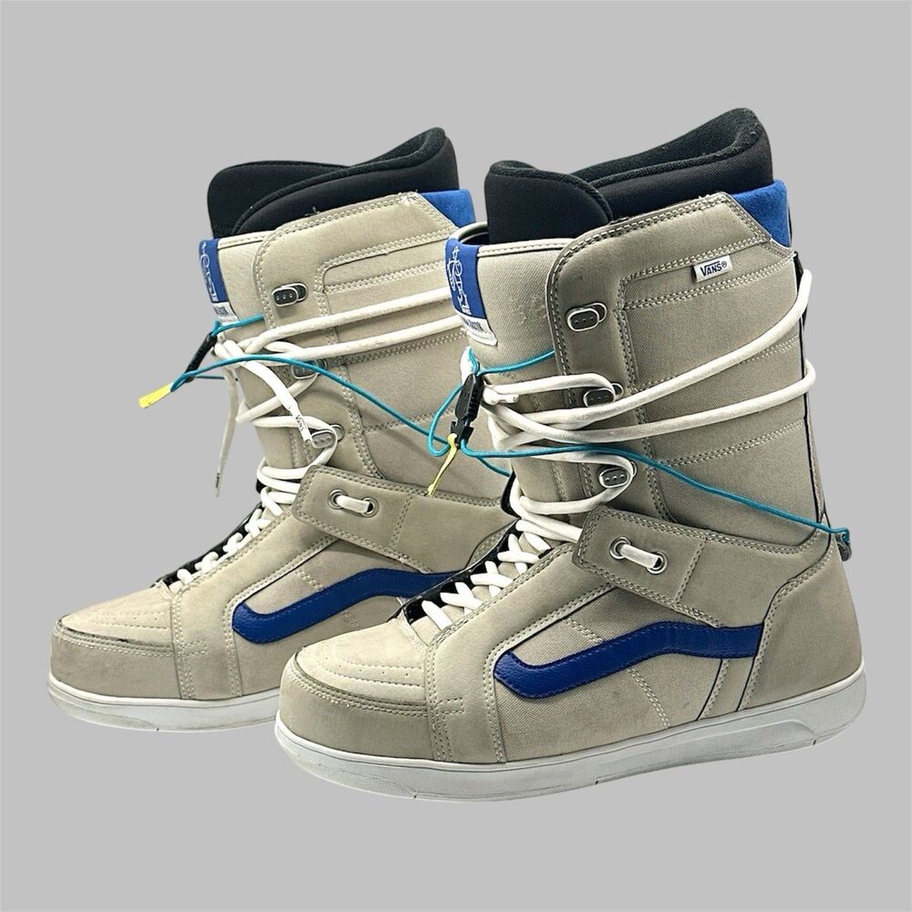 Vans Hi Standard Snowboard Boots Mens Size 11.5 Jake Kuzyk Tan Blue Of The Wall